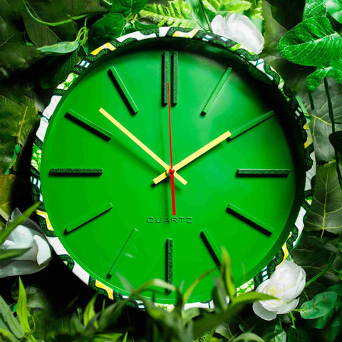 Horloge customisée en wax