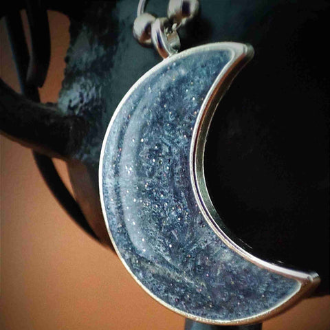 Boucles d'oreilles, Collection "Sélini" - Modèle LU1 - Coloris gris-silver